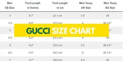 gucci loafers size guide